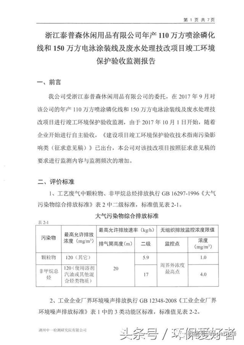 环保验收报告